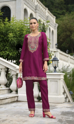 Magenta  Anora Co-ord Set for Women