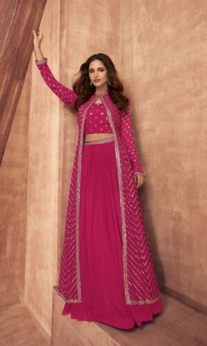 Impression French Wine Indo Western Dress | Designer Party & Wedding Wear