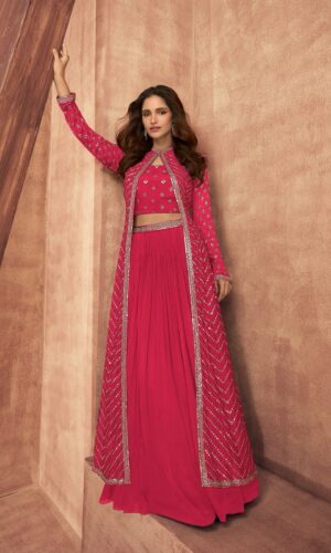 Impression Pink Indo Western Dress | Designer Party & Wedding Wear