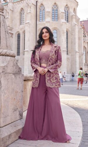 Jannat Mauve Indo Western Dress